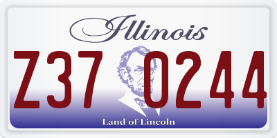 IL license plate Z370244