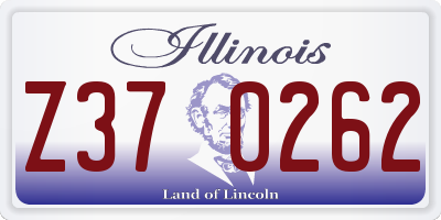 IL license plate Z370262