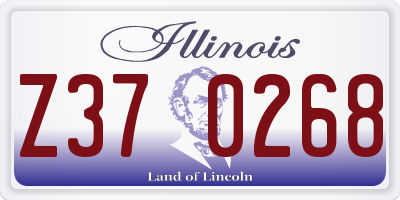 IL license plate Z370268