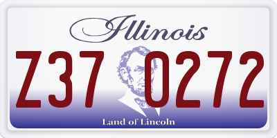 IL license plate Z370272
