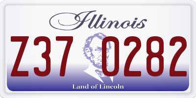 IL license plate Z370282