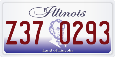 IL license plate Z370293