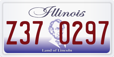 IL license plate Z370297