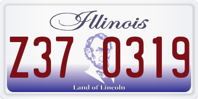 IL license plate Z370319