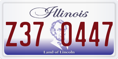 IL license plate Z370447