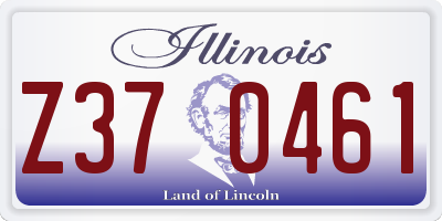 IL license plate Z370461
