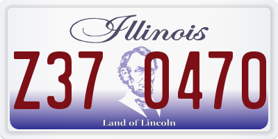 IL license plate Z370470