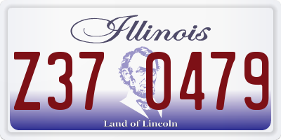 IL license plate Z370479