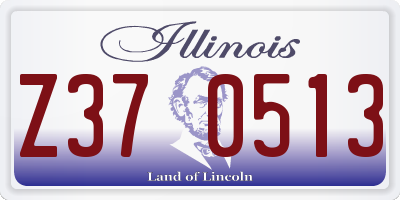 IL license plate Z370513