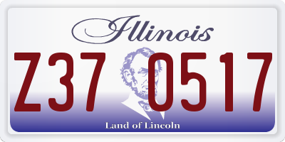 IL license plate Z370517