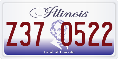 IL license plate Z370522