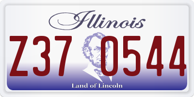 IL license plate Z370544