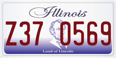 IL license plate Z370569