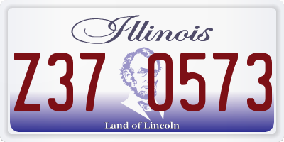 IL license plate Z370573
