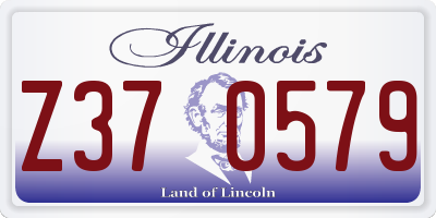IL license plate Z370579
