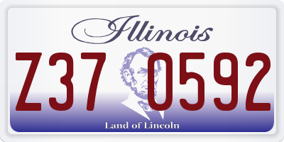 IL license plate Z370592