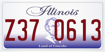 IL license plate Z370613