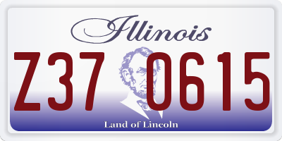 IL license plate Z370615