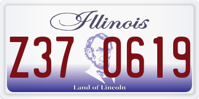 IL license plate Z370619