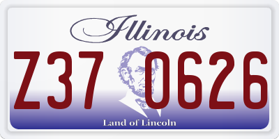 IL license plate Z370626