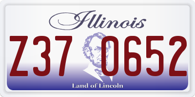 IL license plate Z370652