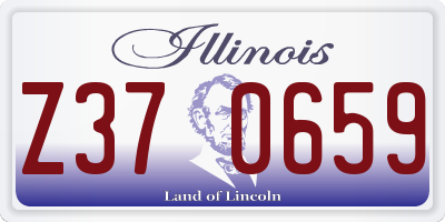 IL license plate Z370659