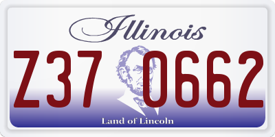 IL license plate Z370662