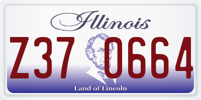 IL license plate Z370664