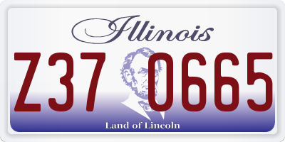IL license plate Z370665