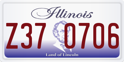 IL license plate Z370706