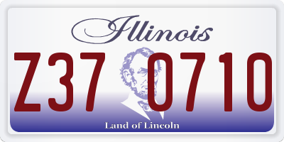 IL license plate Z370710