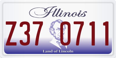 IL license plate Z370711