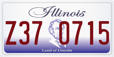 IL license plate Z370715