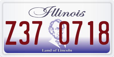 IL license plate Z370718