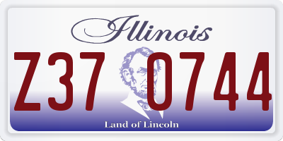 IL license plate Z370744