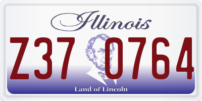 IL license plate Z370764