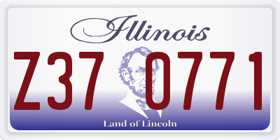 IL license plate Z370771