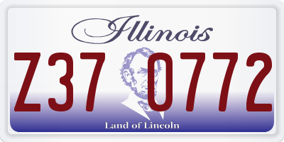 IL license plate Z370772