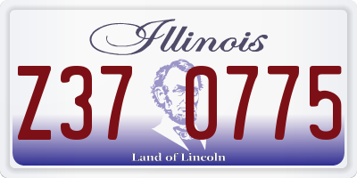 IL license plate Z370775