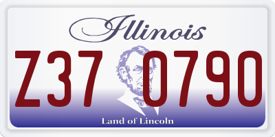 IL license plate Z370790