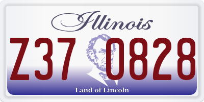 IL license plate Z370828