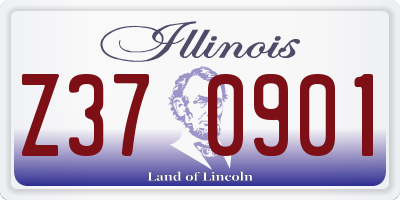 IL license plate Z370901