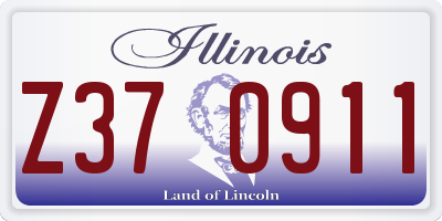 IL license plate Z370911