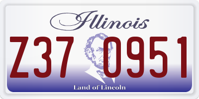 IL license plate Z370951