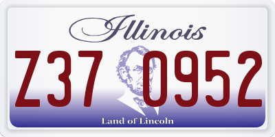 IL license plate Z370952