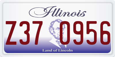 IL license plate Z370956