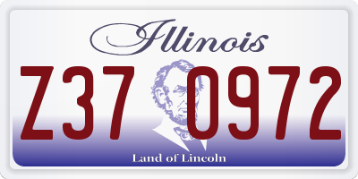 IL license plate Z370972