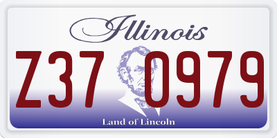 IL license plate Z370979