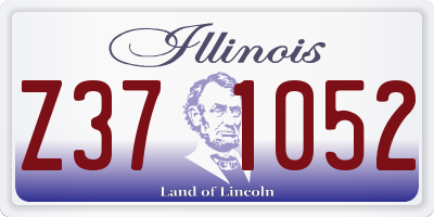 IL license plate Z371052