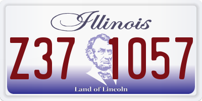 IL license plate Z371057